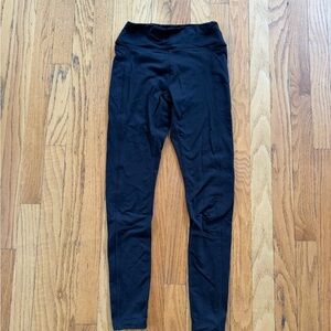 Pink Victoria’s Secret Black Fleece Lined Leggings